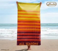 حوله استخری نارنجی طرح فصل ها پودایران - کالای خواب، حمام و جهیزیه صفاهوم - صفائی اصفهان