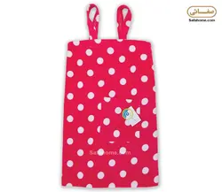 حوله دکلته طرح خالدار صورتی - صفاهوم صفا هوم - صفائی اصفهان