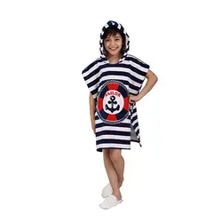 حوله پانچو بچگانه طرح ملوان سرمه ای پودایران - کالای خواب، حمام و جهیزیه صفاهوم - صفائی اصفهان