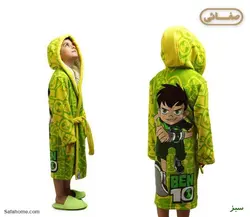 حوله تن پوش بچگانه طرح بن تن هیرو سبز پودایران - کالای خواب، حمام و جهیزیه صفاهوم - صفائی اصفهان