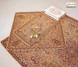 سجاده و جانماز ترمه هاشمی کد 24 شکلاتی - صفاهوم