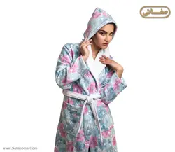 حوله تن پوش زنانه طرح شقایق آبی پودایران - صفاهوم