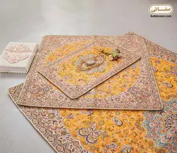 سجاده و جانماز ترمه هاشمی کد 24 پرتقالی - صفاهوم