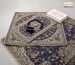 سجاده و جانماز ترمه هاشمی کد 46 ممتاز سورمه ای - صفاهوم
