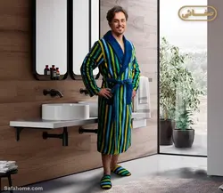 حوله تن پوش مردانه طرح آفتاب سبز پودایران - کالای خواب، حمام و جهیزیه صفاهوم - صفائی اصفهان