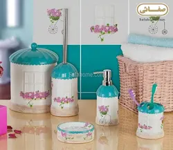 سرویس بهداشتی 5 تکه رزین آبی طرح Bodrum - صفاهوم