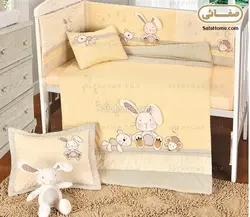 روتختی نوزاد ۶ تکه طرح خرگوش ستیمو زرد - صفاهوم