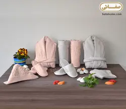 سرویس حوله عروس داماد طرحدار و ساده بسیار جذاب در فروشگاه صفاهوم - صفاهوم