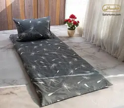 سرویس تشک مهمان یک نفره 4 تکه طرح قاصدک طوسی - صفاهوم