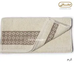 حوله دستی کرم طرح Lily آلتین باشاک - صفاهوم