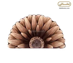 پادری زرباف طرح گل داوودی نیم دایره - صفاهوم