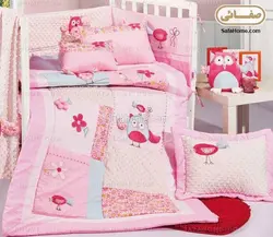 روتختی نوزاد ۶ تکه طرح جغد ستیمو صورتی - صفاهوم