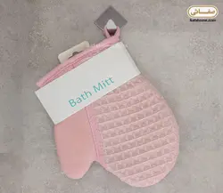 لیف حمام دستکشی صورتی - صفاهوم