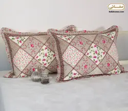 روبالشی پنبه دوزی طرح چهل تکه شکلاتی - صفاهوم
