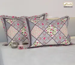 روبالشی پنبه دوزی طرح چهل تکه طوسی - صفاهوم