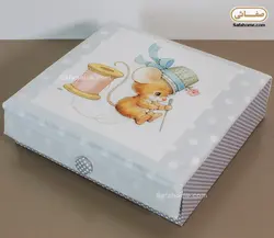 جعبه و وسایل خیاطی طرح موش - صفاهوم