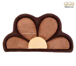 پادری زرباف طرح مینا نیم دایره شکلاتی - صفاهوم