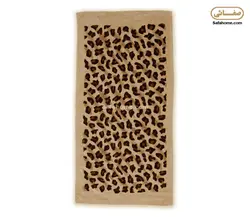 حوله دستی طرح پلنگی پودیران 30×60 سانتی متر - صفاهوم