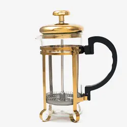خرید فرنچ پرس طلایی 350 میلی لیتری کد 1010067 - قهوه سالیز