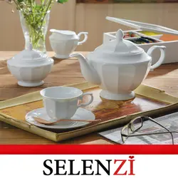 چینی زرین سفید نئوکلاسیک 12 نفره عالی