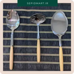 ست کارد کره خوری دسته چوبی - فروشگاه اینترنتی سپیدمارت