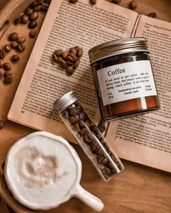 شمع معطر شیشه ای کافی