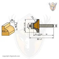 تیغ اور فرز بانکی R12 اتنسی (شفت 6)