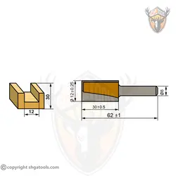 تیغ اور فرز کف تراش 12 اتنسی