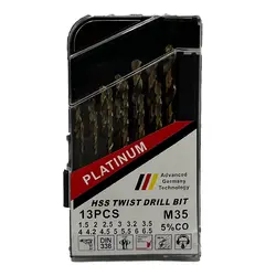 مته آهن کبالت پلاتینیوم مجموعه 13 عددی