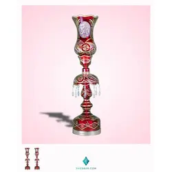 لاله شمعدانی عینکی بزرگ قرمز (جفت)