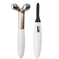 دستگاه فر کننده مژه و ماساژور صورت دوکاره مدل EYELASH CURLER