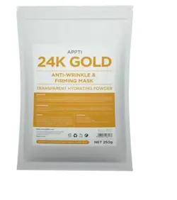 ماسک پودری هیدروژلی ضد پیری طلا ۲۴ عیار برند آپتی APTTI