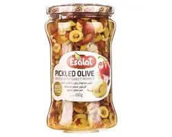 ترشی مخلوط زیتون با فلفل دلمه اصالت (680گرمی)