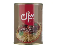 کنسرو سس ماکارونی با سویا و قارچ بیژن (380 گرمی)