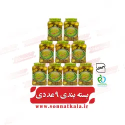 ترشی چاقاله هلو (1200 گرمی) 9عددی