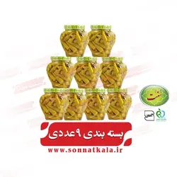 ترشی بامیه (650 گرمی)9عددی