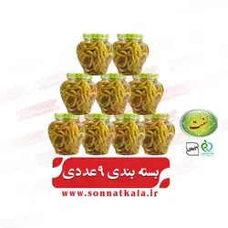 ترشی فلفل سبز (650 گرمی)9عددی