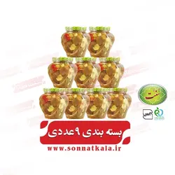 ترشی بادمجان سنتی (750 گرمی)9عددی