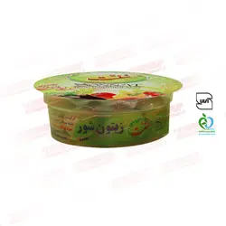 زیتون شورباهسته سایز26-15 بادامی تک نفره (96عددی)70گرمی