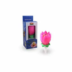 شمع موزیکال گل مدل STC108