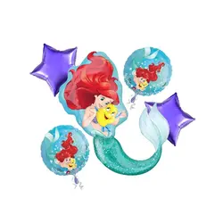 ست بادکنک فویلی پری دریایی مدل STF2051