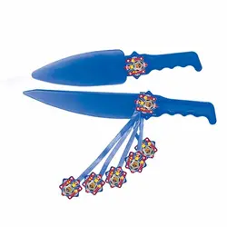 کارد و کفگیر کیک تم تولد بارسلونا مدل STBT546