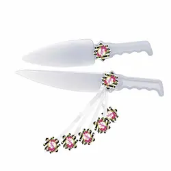 کارد و کفگیر کیک تم تولد گل رز مدل STBT612