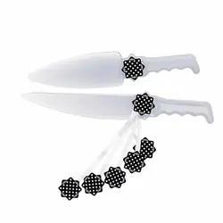 کارد و کفگیر کیک تم تولد مشکی خال سفید مدل STBT849