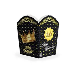 پاپ کورن تم تولد تاج طلایی مدل STBT894