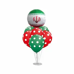 استند بادکنک 7 شاخه پرچم ایران مدل STA326