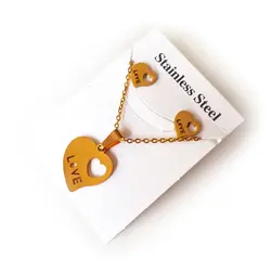 نیم ست استیل طرح Love