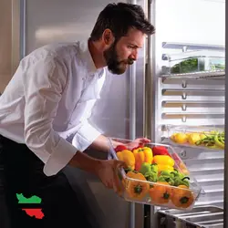 یخچال ایستاده مرکزی درب استیل سوپرفراست مدل Superfrost SR-2150 - تجهیزات آشپزخانه صنعتی | شرکت سوپرفراست