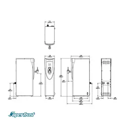 بویلر آب‌جوش استیل بان مدل Bunn H5X Element Stainless - تجهیزات آشپزخانه صنعتی | شرکت سوپرفراست