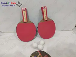 راکت پینگ پنگ دو تایی همراه سه توپ